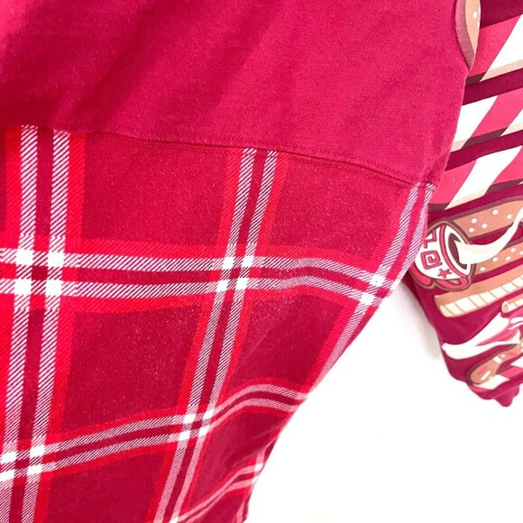 Disney Adult Spirit Jersey Walt Disney World Holiday Plaid Long Sleeve Size XS - Picture 5 of 6